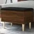 Barberton Hallway Storage Bench with Seating - Brown Oak