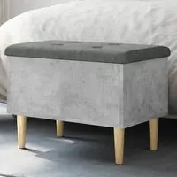 Barberton Hallway Storage Bench with Seating - Concrete Grey