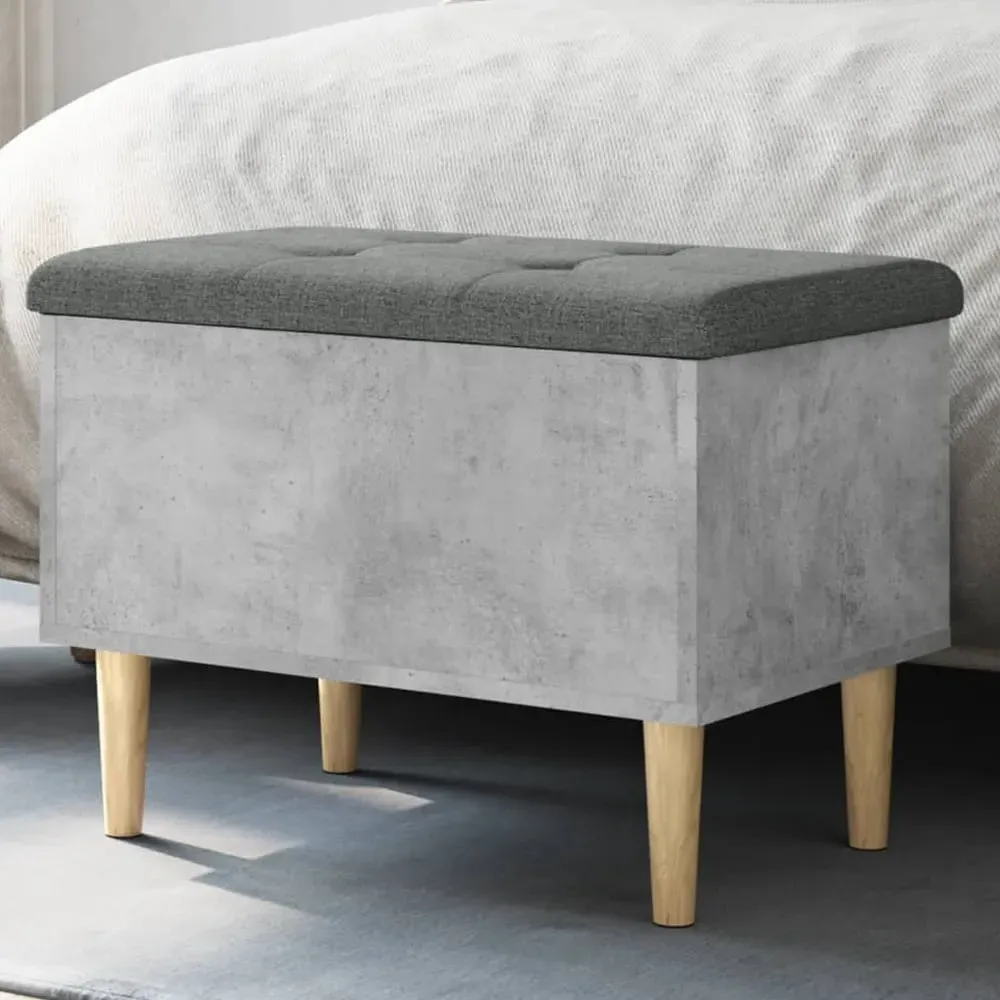 Barberton Hallway Storage Bench with Seating - Concrete Grey