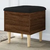 Barberton Hallway Storage Bench with Storage - Brown Oak