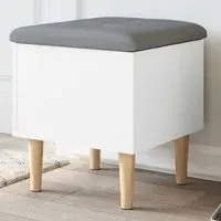 Barberton Hallway Storage Bench with Storage - White