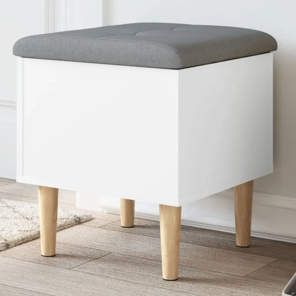 Barberton Hallway Storage Bench with Storage - White