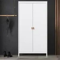 Barcila 2-Door Wardrobe - White, Wood