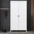 Barcila 2-Door Wardrobe - White, Wood