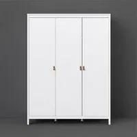 Barcila 3-Drawer Wardrobe - White, Wood