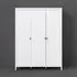 Barcila 3-Drawer Wardrobe - White, Wood