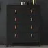 Barcila 5-Drawer Chest of Drawers - Matt Black, Wood