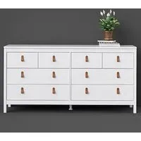 Barcila 8-Drawer Chest of Drawers - White, Wood
