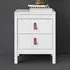 Barcila Bedside Cabinet with 2 Drawers - White