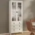 Barcila Display Cabinet with 2 Doors 3 Drawers - Cashmere