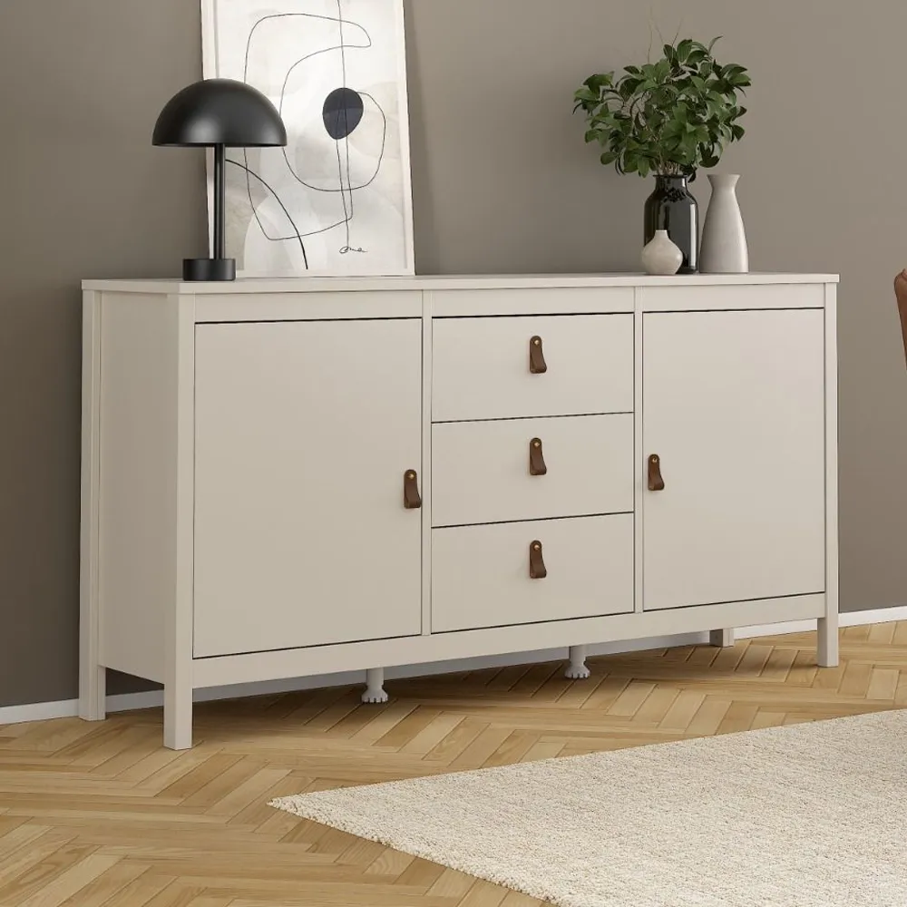 Barcila Sideboard with 2 Doors 3 Drawers - Cashmere