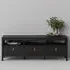 Barcila TV Stand with 3 Drawers - Black, Laminated Board