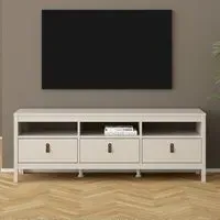 Barcila TV Stand with 3 Drawers - Cashmere