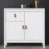 Barcila Wooden Sideboard with 2 Doors 1 Drawer - White