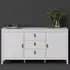 Barcila Wooden Sideboard with 2 Doors 3 Drawers - White
