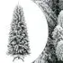 Barco 210cm Flocked Snow Artificial Christmas Tree - White