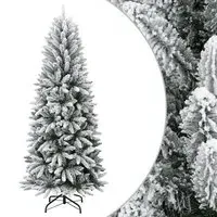 Barco 240cm Flocked Snow Artificial Christmas Tree - White
