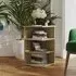 Bardia Side Table with 3 Shelves - Sonoma Oak