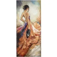 Barefoot Tango Picture Metal Wall Art - Multicolor