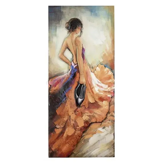 Barefoot Tango Picture Metal Wall Art - Multicolor