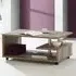 Barletta G-Shape Coffee Table with Storage - Wood