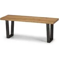 Barras Rectangular Dining Bench - Oak