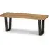 Barras Rectangular Dining Bench - Oak