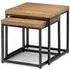 Barras Set of 2 Square Nest Tables - Oak