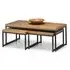 Barras Set of 3 Coffee Tables - Oak