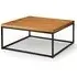 Barras Square Coffee Table - Oak