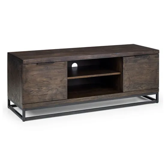 Barras TV Stand with 2 Doors - Dark Oak