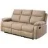 Barrie 3-Seater Recliner Sofa - Brown, Fabric