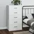 Barrie 5 Drawer Chest - White, MDF