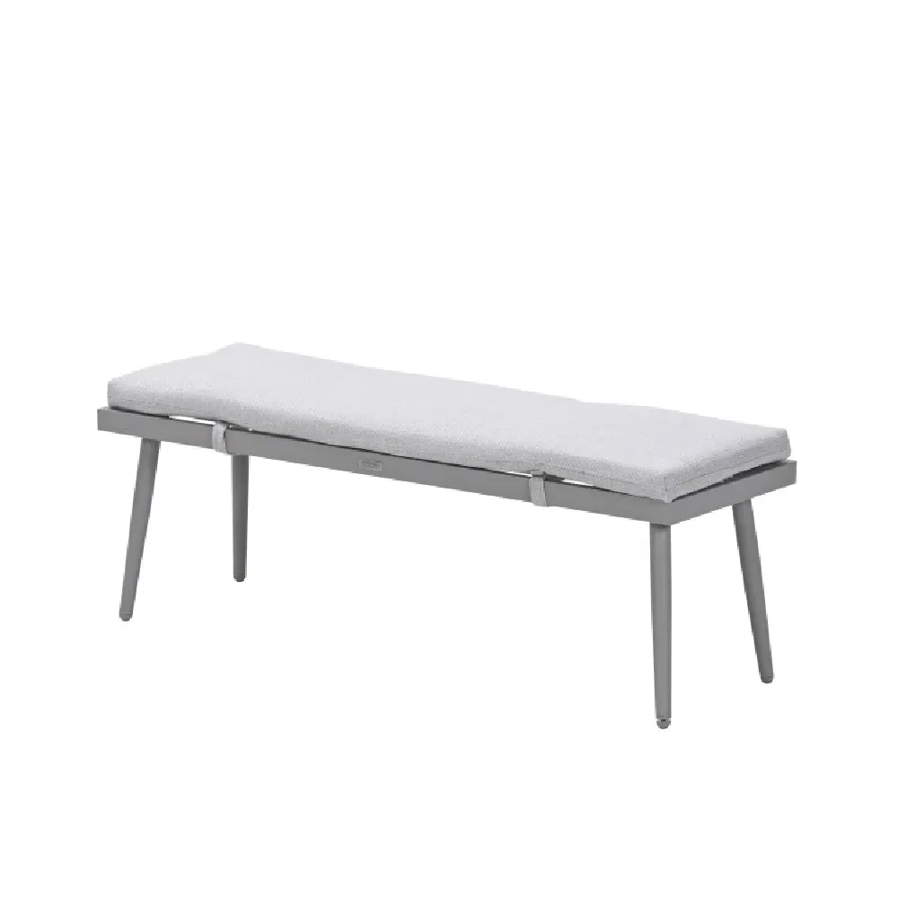 Barrie Aluminium Garden Bench with Cushion - Taupe image
