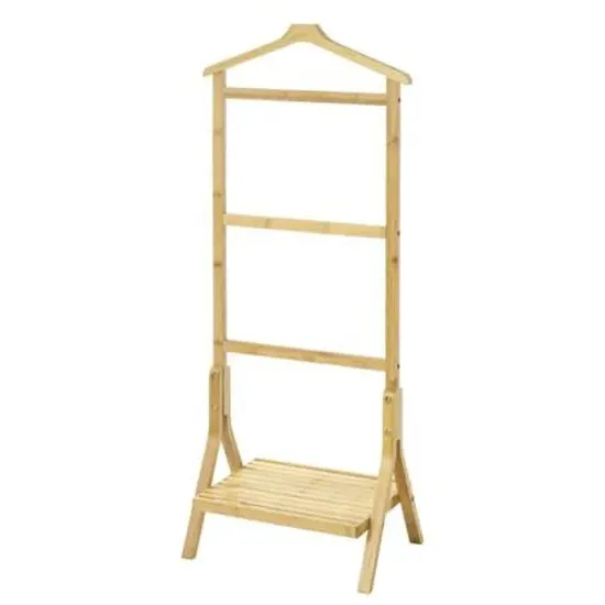 Barrie Bamboo Valet Stand - Natural image