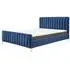 Barrie Double Bed Frame - Midnight Blue, Fabric