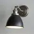 Barrie Franklin Rolled Edge Wall Light - Black, Metal