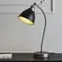 Barrie Rolled Edge Metal Shade Task Table Lamp - Black