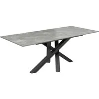 Brandon Small Extending Dining Table - Matte Grey, Ceramic Glass alternate view