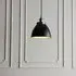 Barrie Small Rolled Shade Ceiling Pendant Light - Black