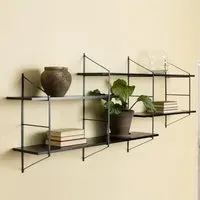 Barrie Wall Hung Bookcase - Black