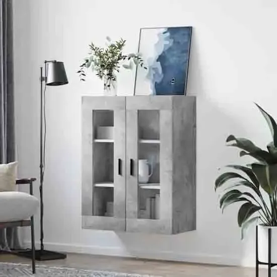 Barrie Wall Mounted Storage Cabinet - Concrete Grey