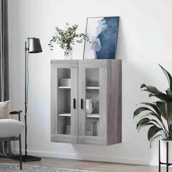 Barrie Wall Mounted Storage Cabinet - Grey Sonoma