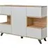 Barrie Wooden Sideboard with 5 Doors - Matt Grey