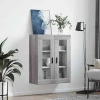 Barrie Wall Mounted Storage Cabinet - Grey Sonoma alternate view