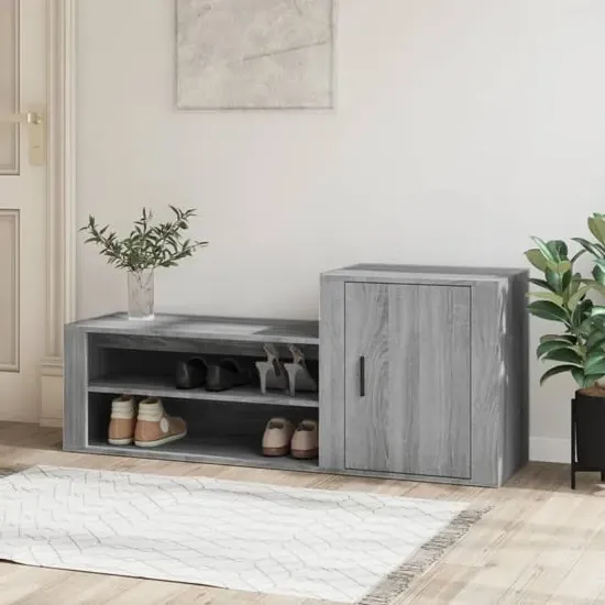 Barrington Hallway Shoe Storage Cabinet - Grey, Engineered Wood product