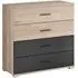 Basalt Chest of 4 Drawers - San Remo Oak