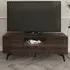 Basalt TV Stand with 2 Doors 1 Drawer - Dark Walnut