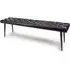 Basel Buffalo Leather Dining Bench - Black