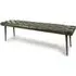Basel Buffalo Leather Dining Bench - Green